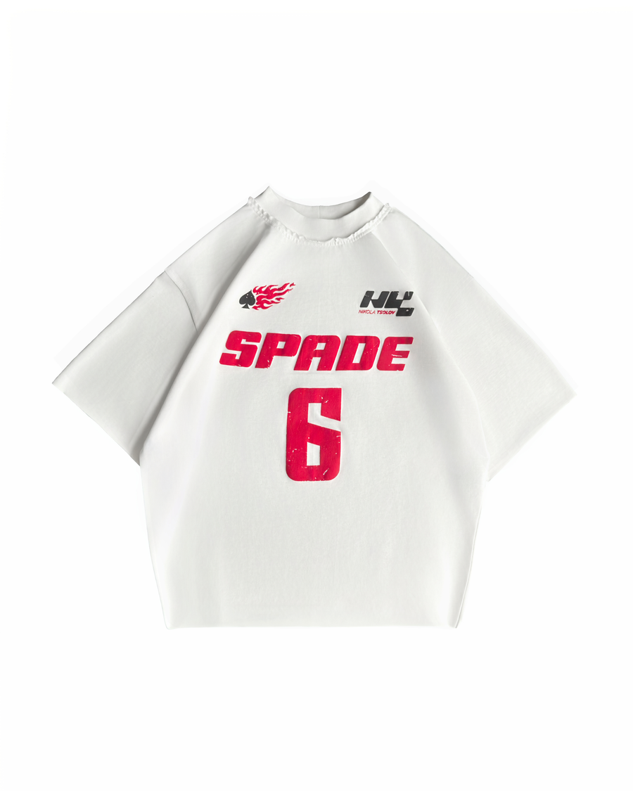 SPADE 6 WHITE TEE