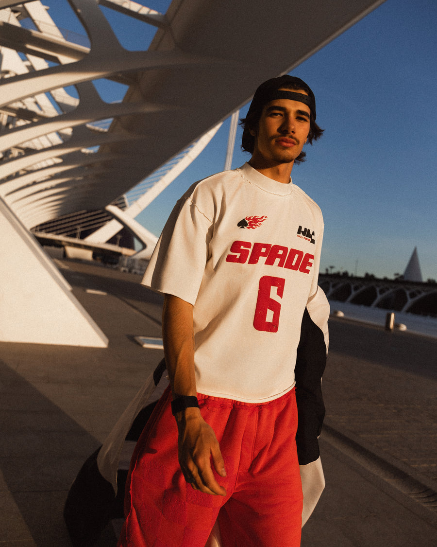 SPADE 6 WHITE TEE