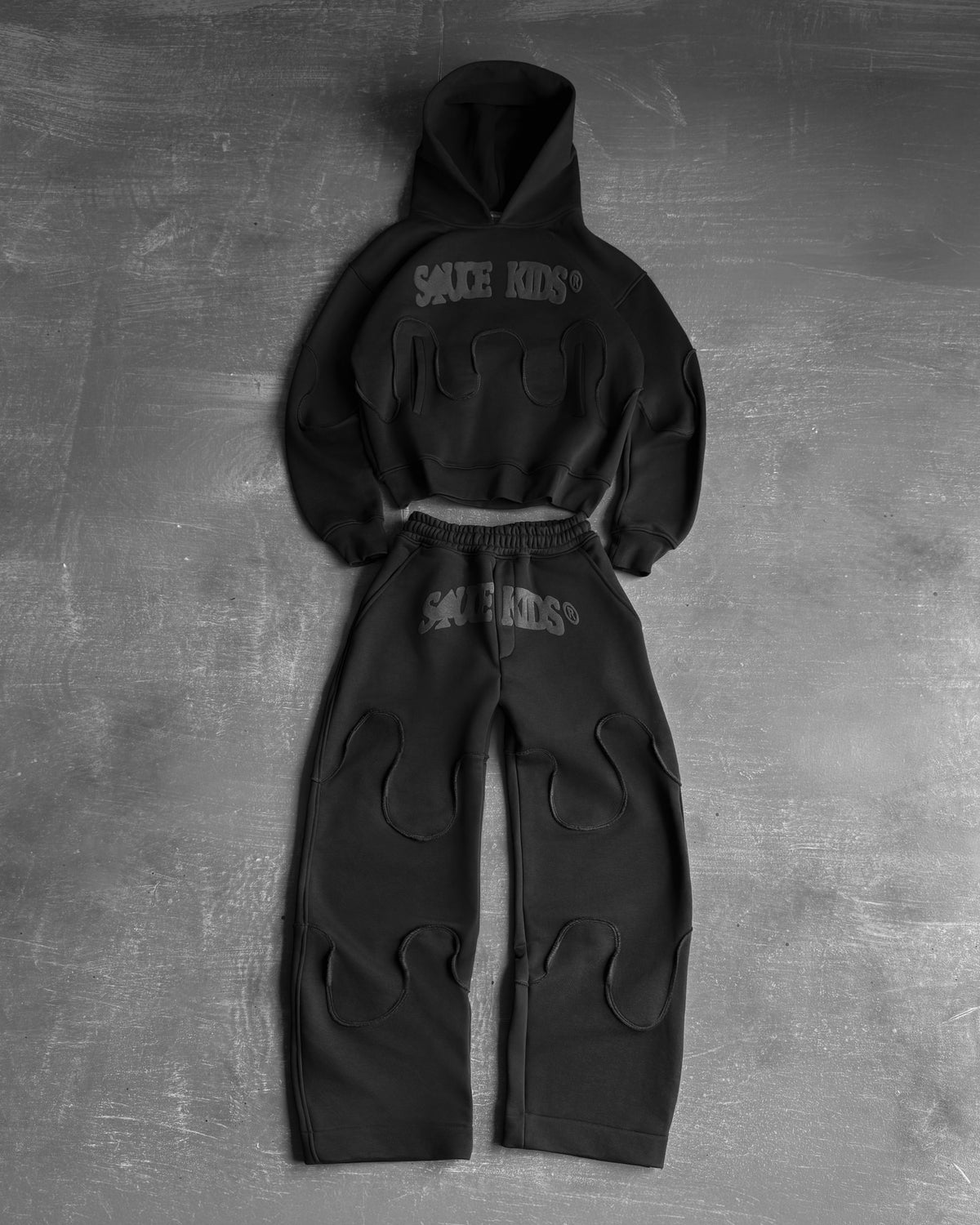 Black Drip Pants